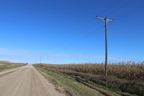 rural road pole